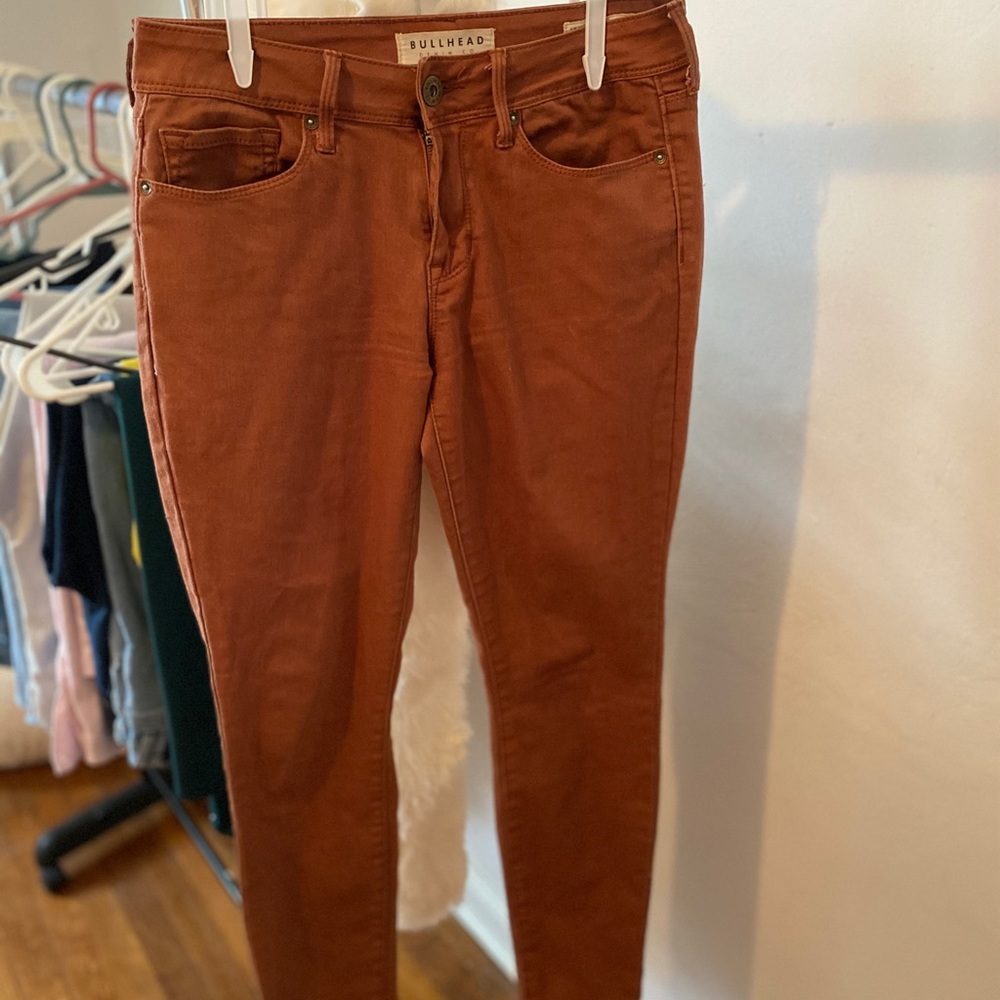 Rusty orange jeans
